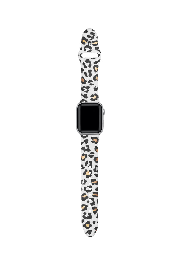 Animal Print Silicone Band with Pins for Apple Watch