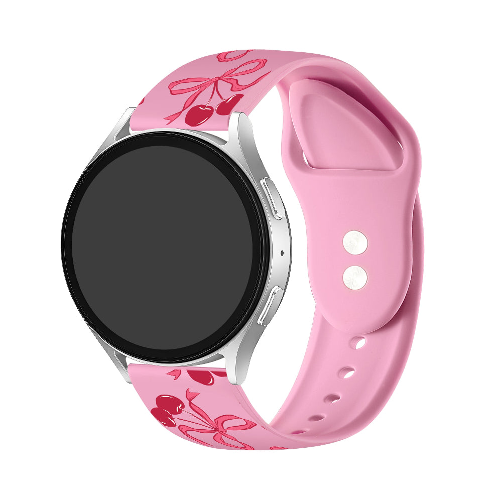 Cherry Coquette Silicone Band for Apple Watch + Smartwatch