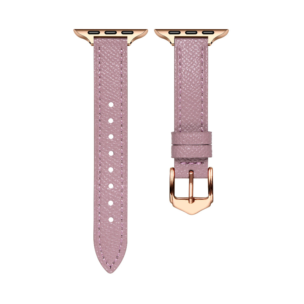 Cleo Skinny Leather Apple Watch® Pink Strap Close-Up of Closure