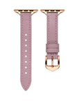 Cleo Skinny Leather Apple Watch® Pink Strap Close-Up of Closure