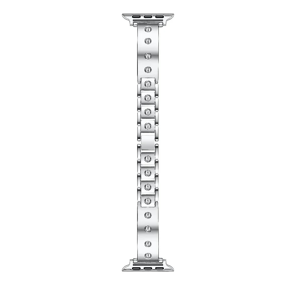 Quinn Silver Bangle Band for Apple Watch® Adapters and Links