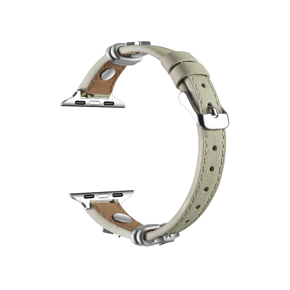 The Posh Tech★チェーンとレザーの異素材APPLE WATCH STRAP Dakota Leather Band for Apple Watch Red - FINAL SALE – Posh Tech