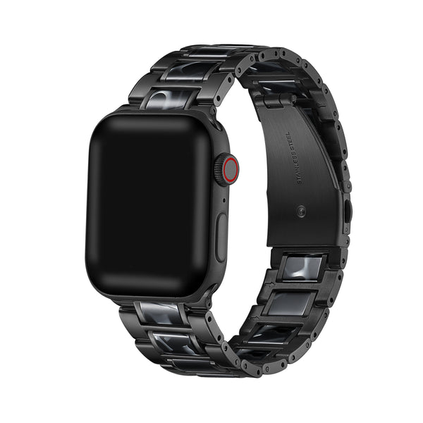 Opal Stainless Steel Replacement Band with Marbled Resin for Apple Watch - FINAL SALE