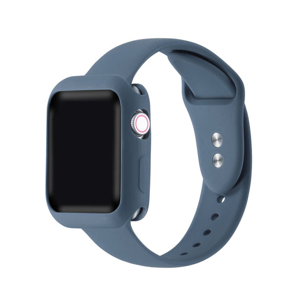 Silicone Band and Bumper for Apple Watch 40 or 44mm