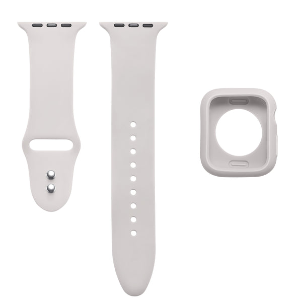 Silicone Band and Bumper for Apple Watch 40 or 44mm