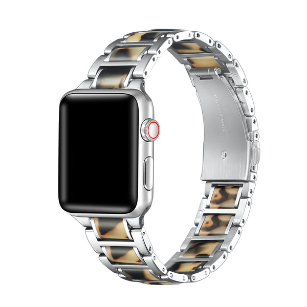 Amelia Stainless Steel &amp; Resin Detail Replacement Band for Apple Watch