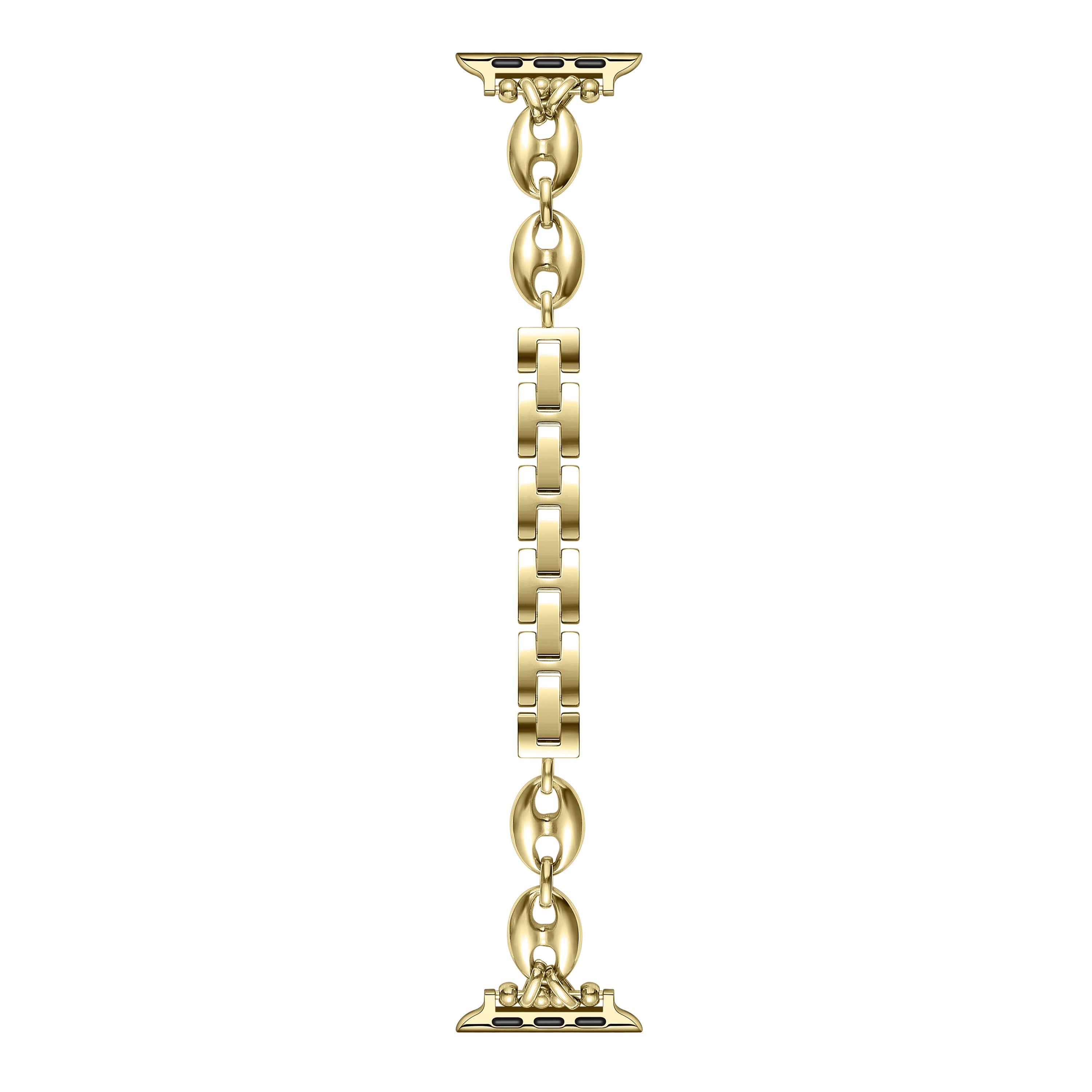 The Posh Tech★上品シルバーxゴールドのApple Watchストラップ Poppy Stainless Steel Link Band for Apple Watch – Posh Tech