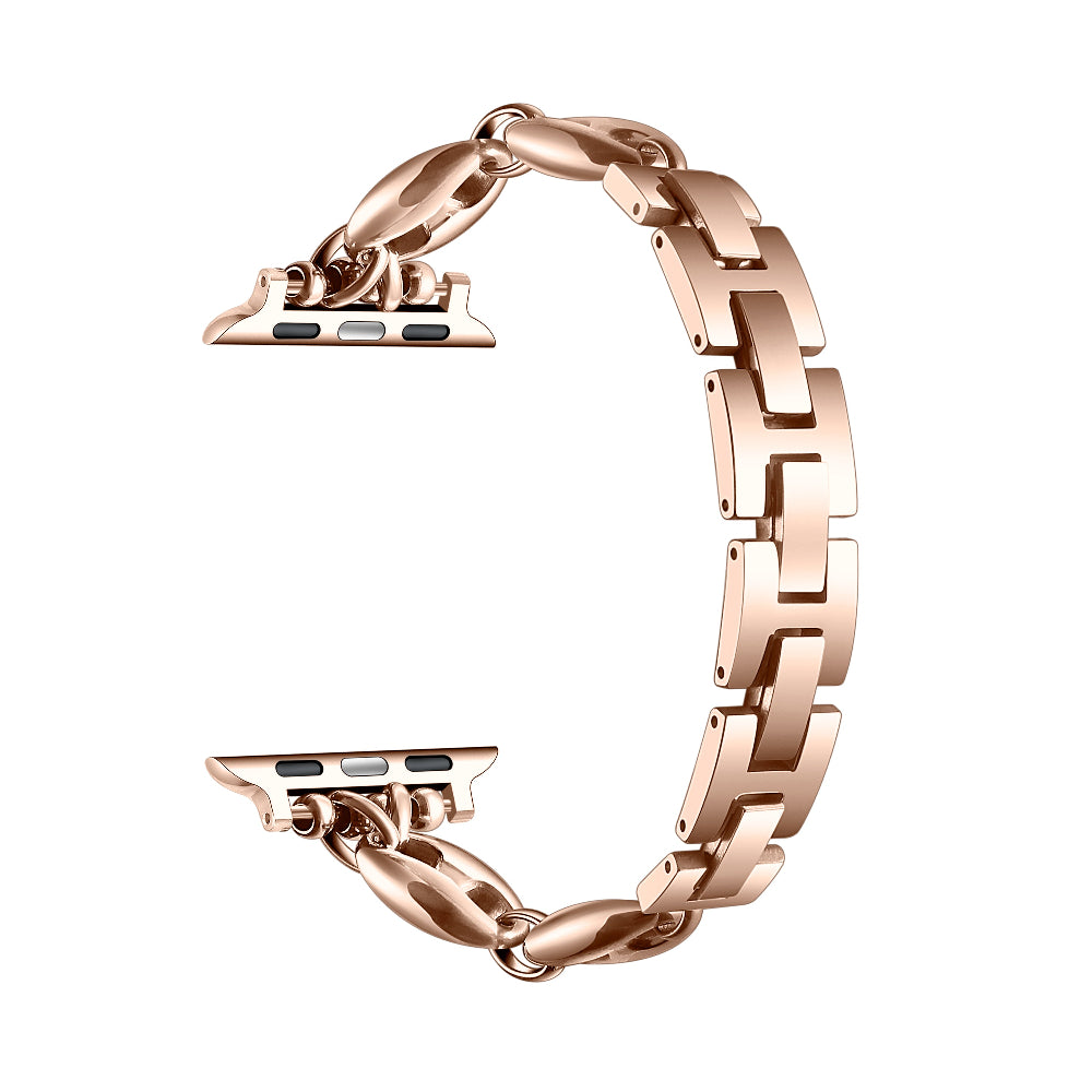 Poppy Stainless Steel Link Band for Apple Watch