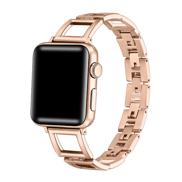 Posh Tech★スクエアリンクのApple Watchバンドローズゴールド Journey Stainless Steel Square Link Band for Apple Watch