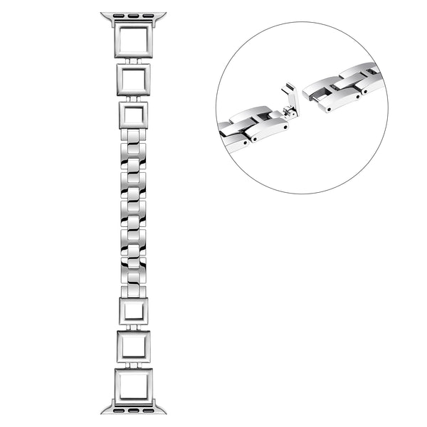 Journey Stainless Steel Square Link Band for Apple Watch