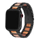 Wallace Stainless Steel & Wood Detail Replacement Band for Apple Watch
