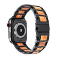 Wallace Stainless Steel & Wood Detail Replacement Band for Apple Watch