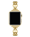 Sunny Gold Metal Band for Apple Watch® on Wrist by Posh Tech