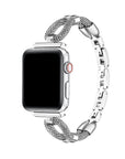 Twist Stainless Steel Apple Watch Band in Silver - woven rope-link design