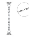Silver Twist Apple Watch Band worn on Apple Watch
