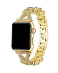 Valentina Gold Metal Rhinestone Band for Apple Watch® by Posh Tech