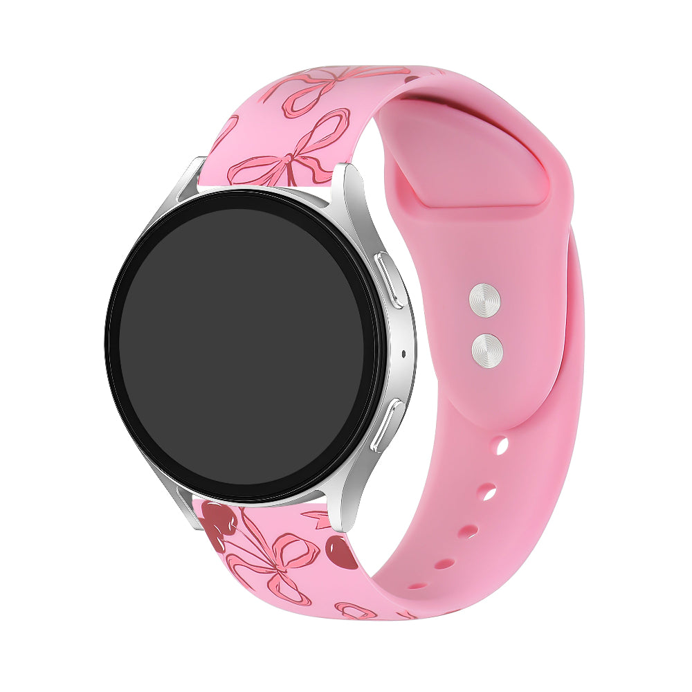 2-Pack Beaded + Cherry Silicone Bands for Smartwatch