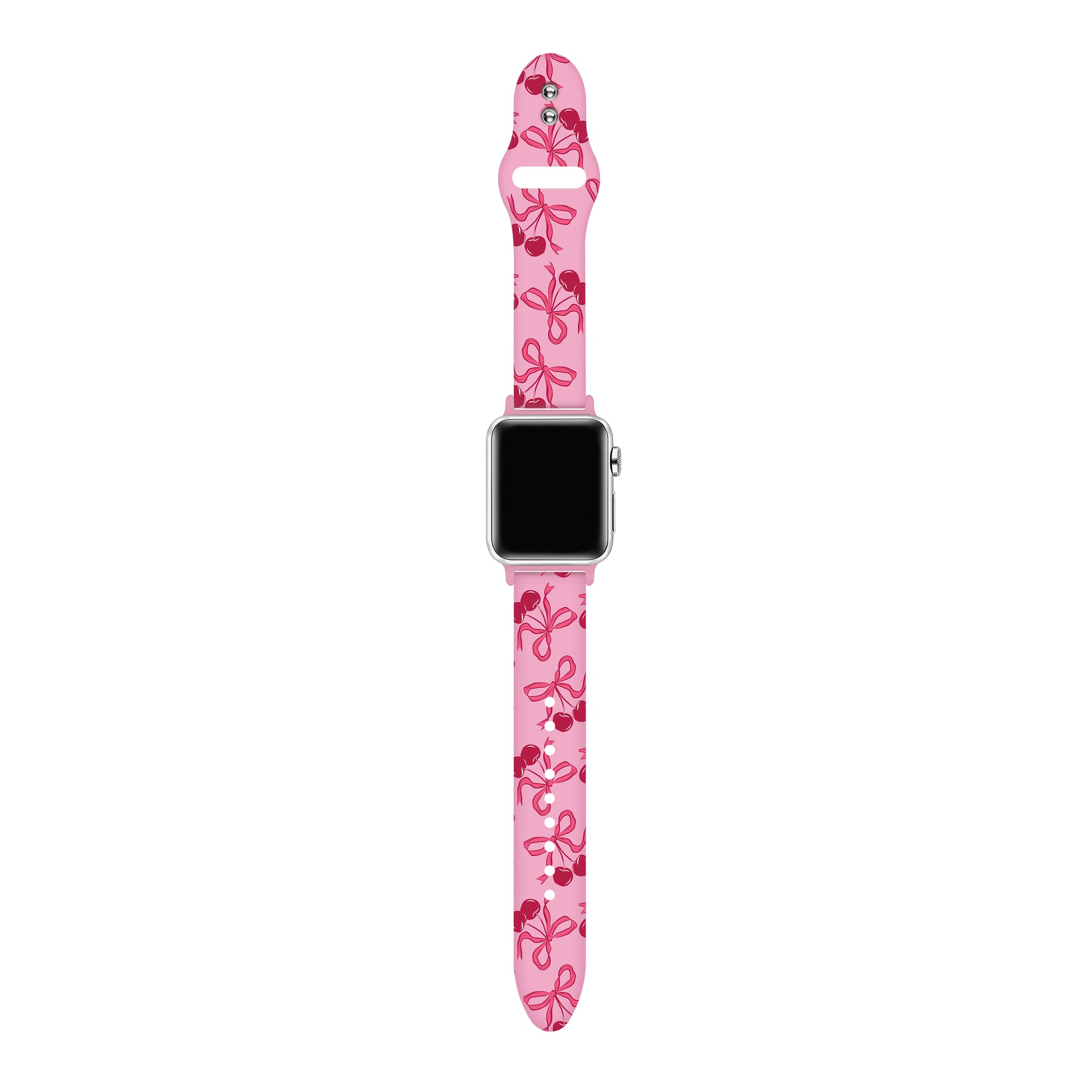 2-Pack Beaded + Cherry Silicone Bands for Smartwatch