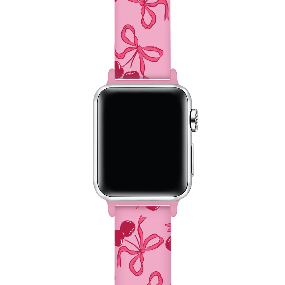 2-Pack Beaded + Cherry Silicone Bands for Smartwatch