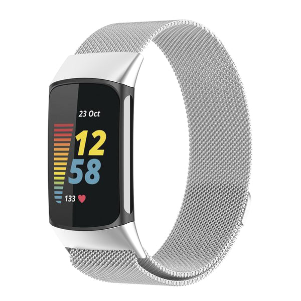 Stainless-Steel Mesh Replacement Band for Fitbit Charge 5