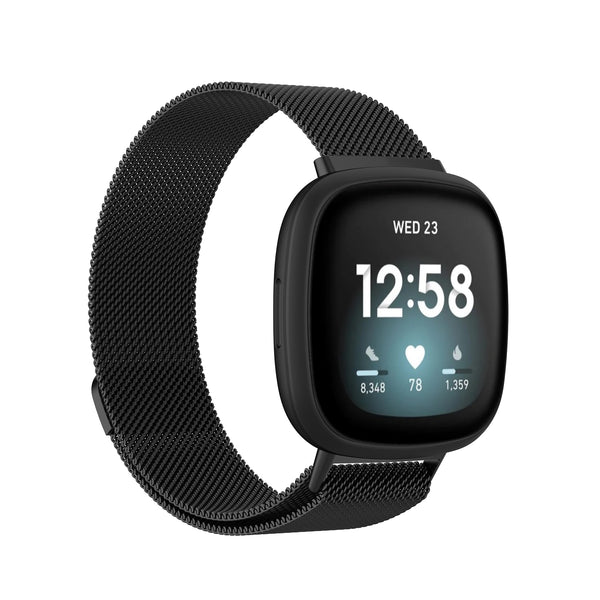 Stainless Steel Mesh Replacement Band for Fitbit Versa 3 & Fitbit Sense