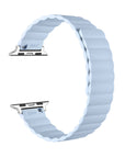 Aura Blue Silicone Apple Watch® Band Close-Up