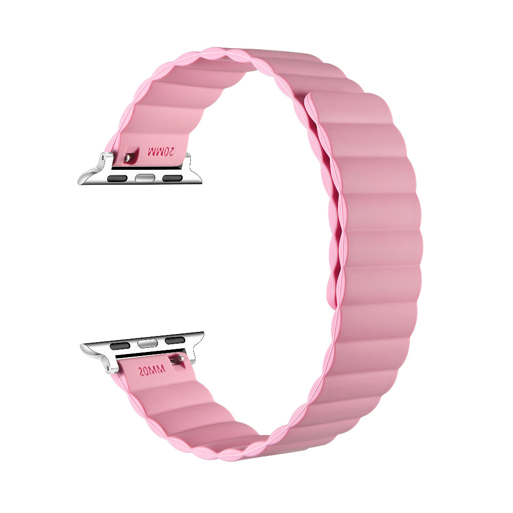 Nostalgic Pink Silicone Apple Watch® Band Close-Up