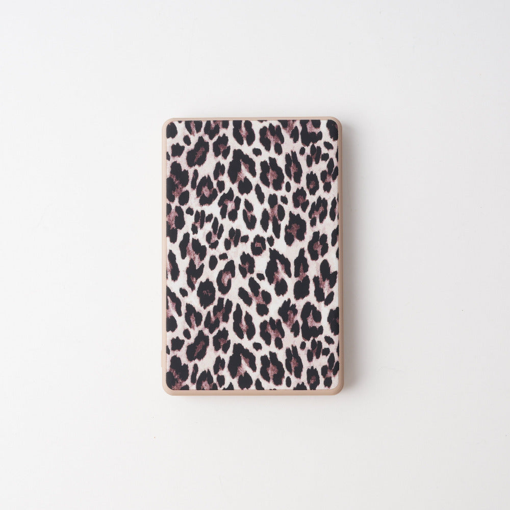 Leopard print slim magnetic power bank for iPhone