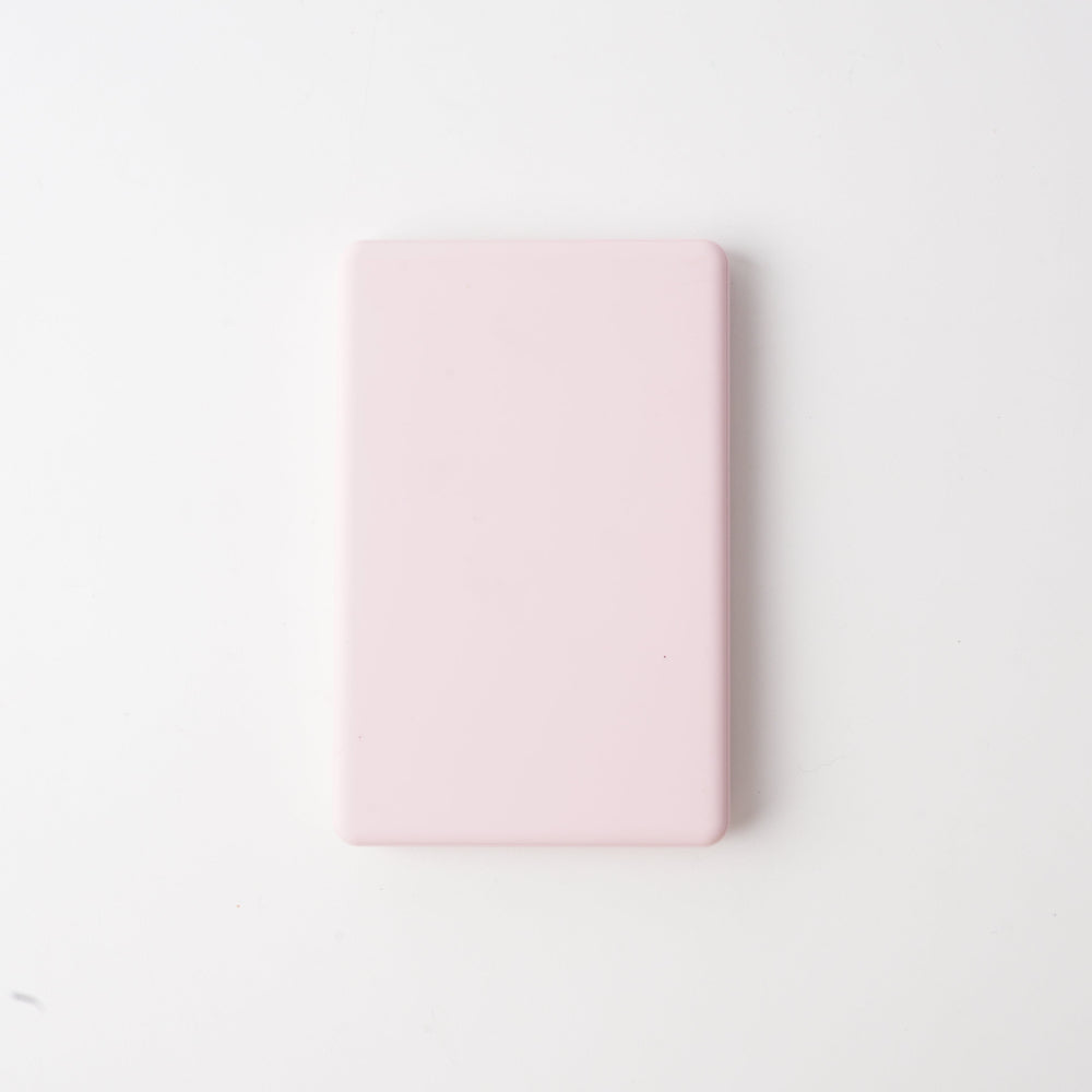 Baby pink slim magnetic power bank for iPhone