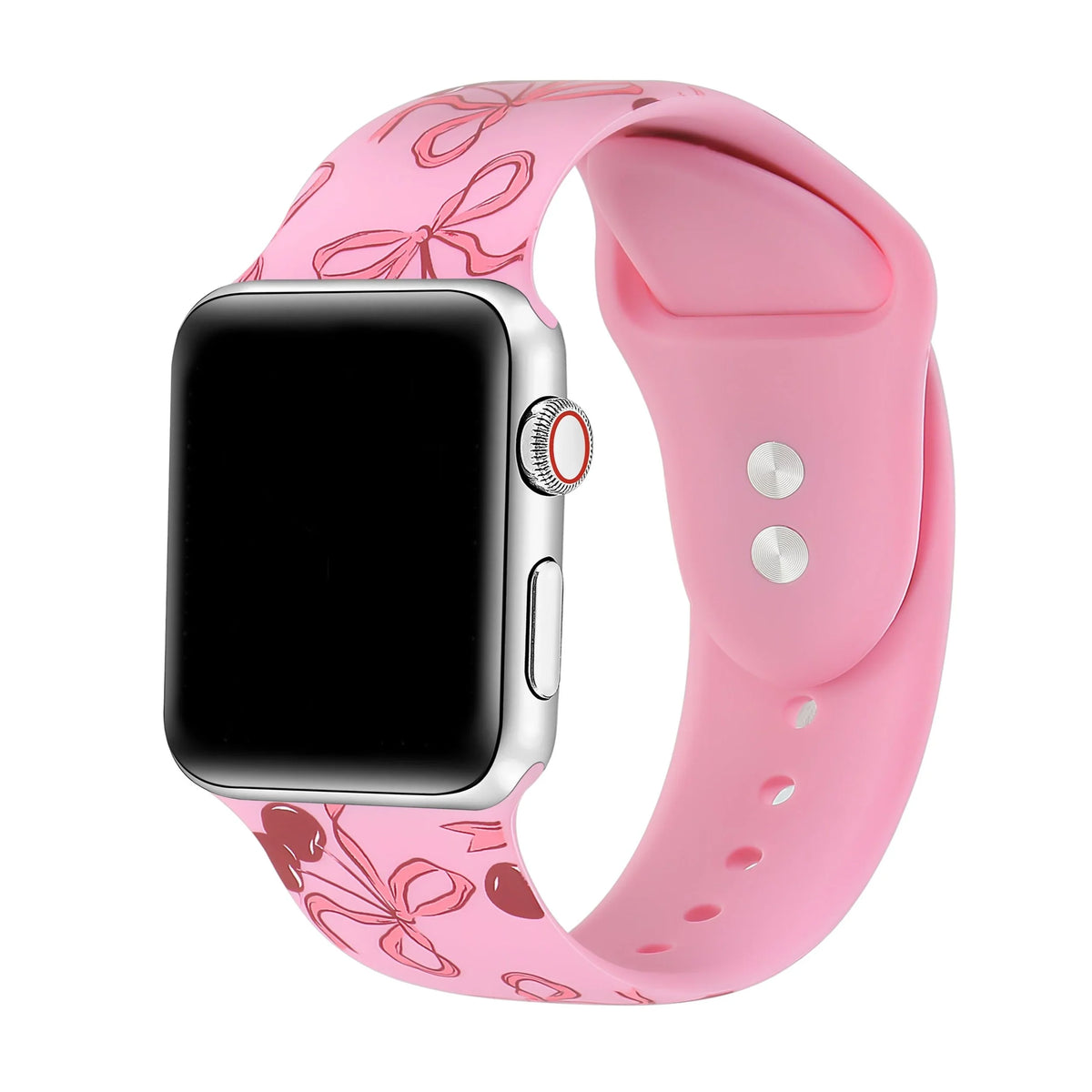 Cherry Coquette Silicone Band for Apple Watch – Posh Tech display picture 1