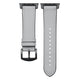 Onyx Genuine Leather Band with Silicone Backing for Apple Watch