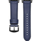 Onyx Genuine Leather Band with Silicone Backing for Apple Watch