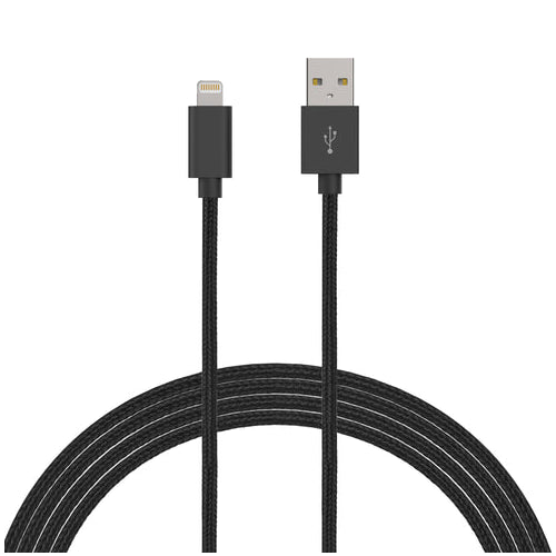 10 FT MFI Certified Braided Lightning to USB Charge &amp; Sync Cable for iPhone, iPad, iPod