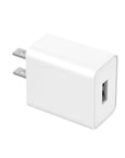 1A USB Wall Charger Block - White