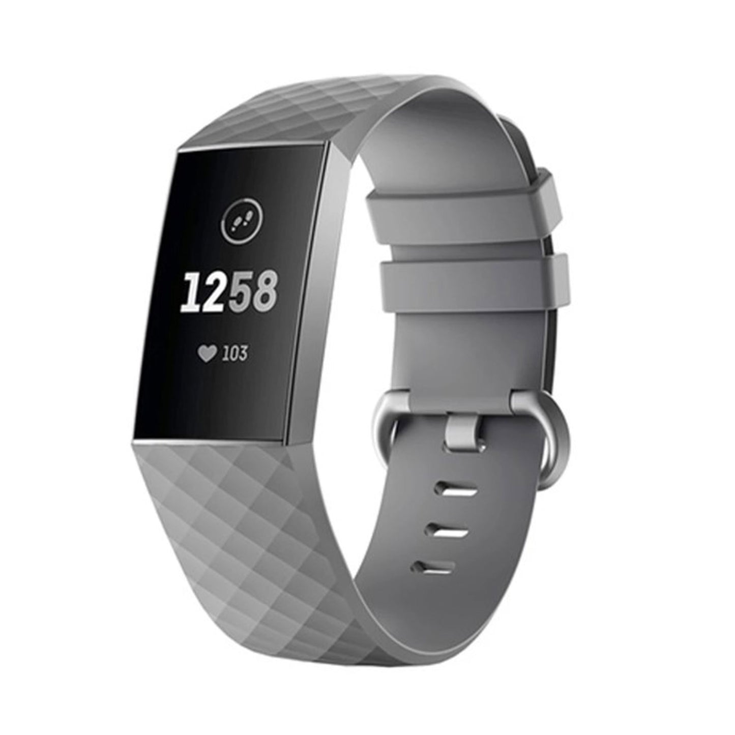 Silicone Band for Fitbit Charge 3 - Grey