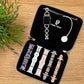 Leather Travel Case for Apple Watch Bands - Black