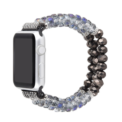 Beaded Bracelet Band for Apple Watch - Grey - FINAL SALE