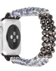 Beaded Bracelet Band for Apple Watch - Grey - FINAL SALE