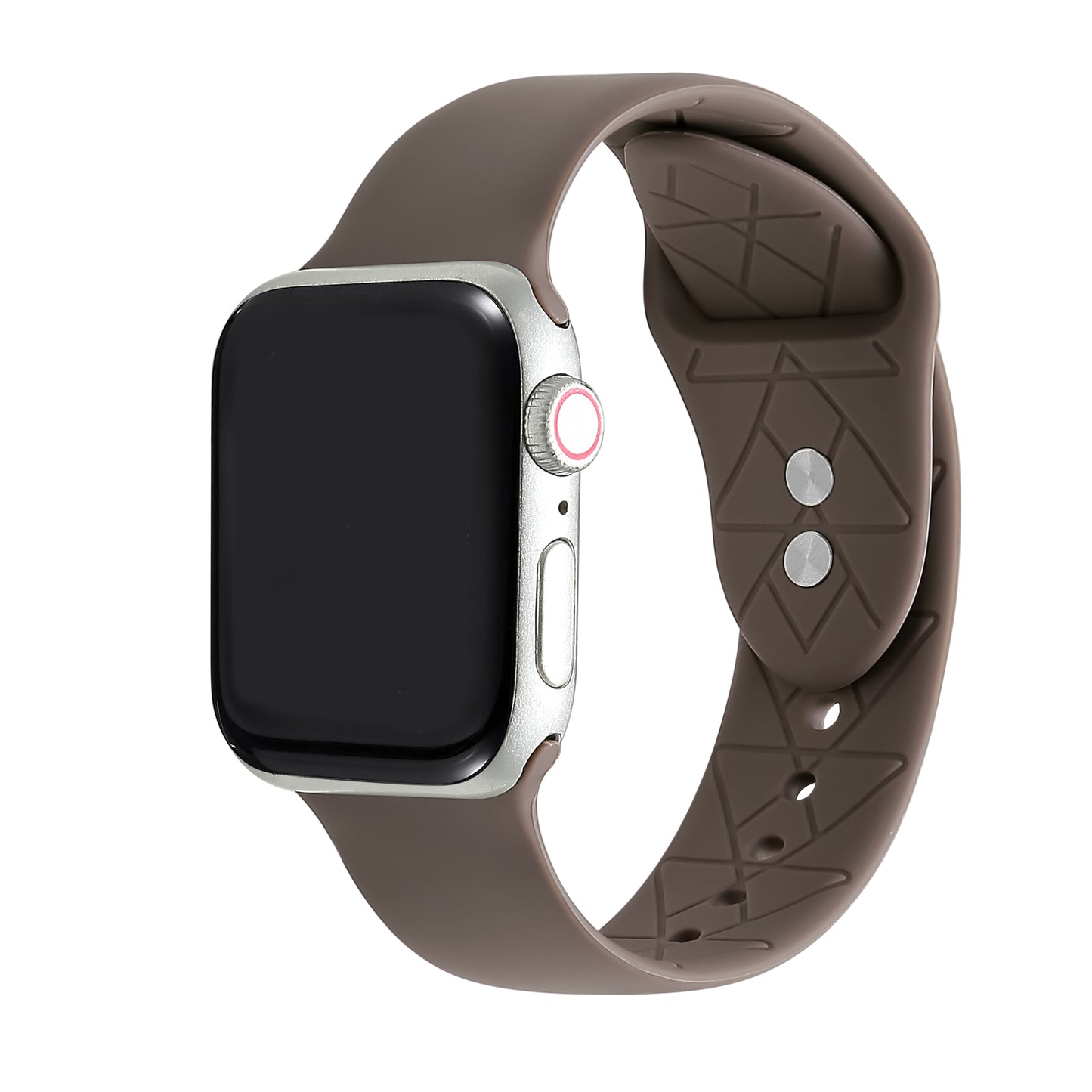 Silicone Band with Grooves for Apple Watch - Cool Grey - FINAL SALE