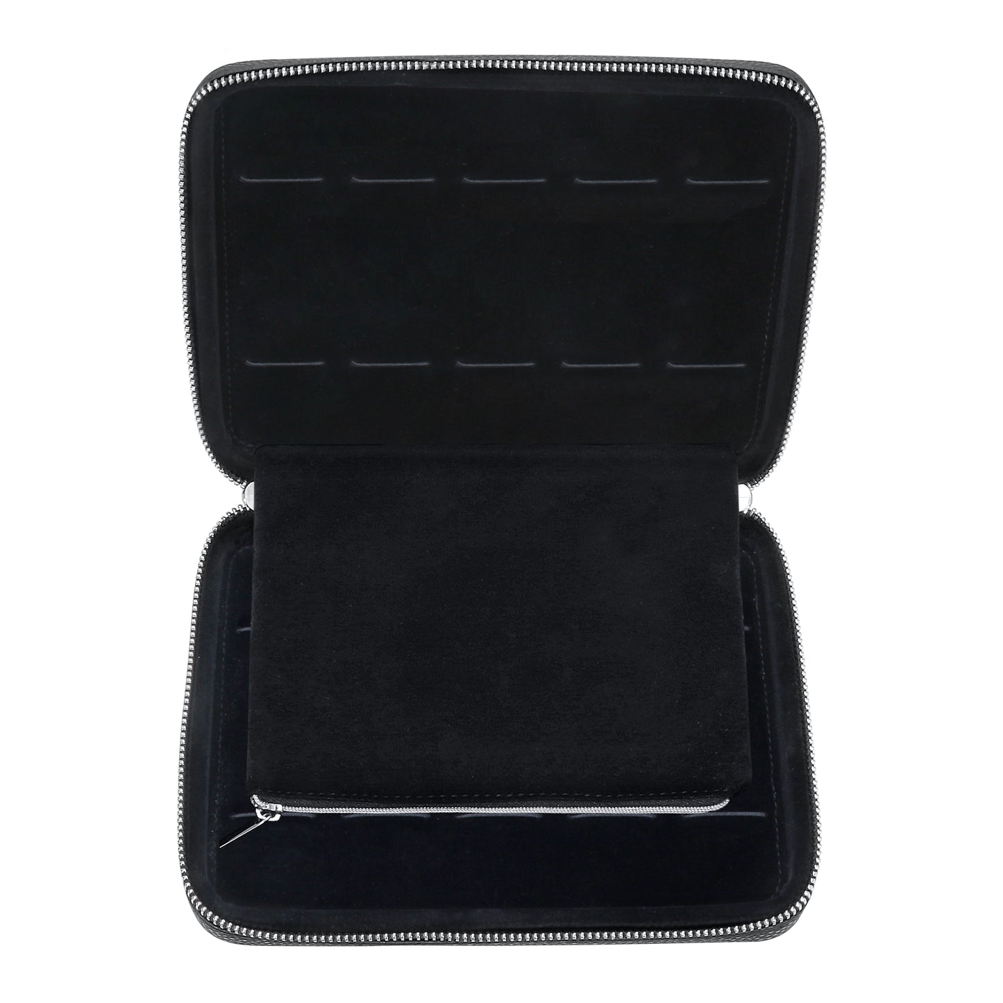 Leather Travel Case for Apple Watch Bands - Black