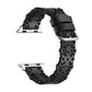 May Genuine Leather Laser Cut Band for Apple Watch - Black