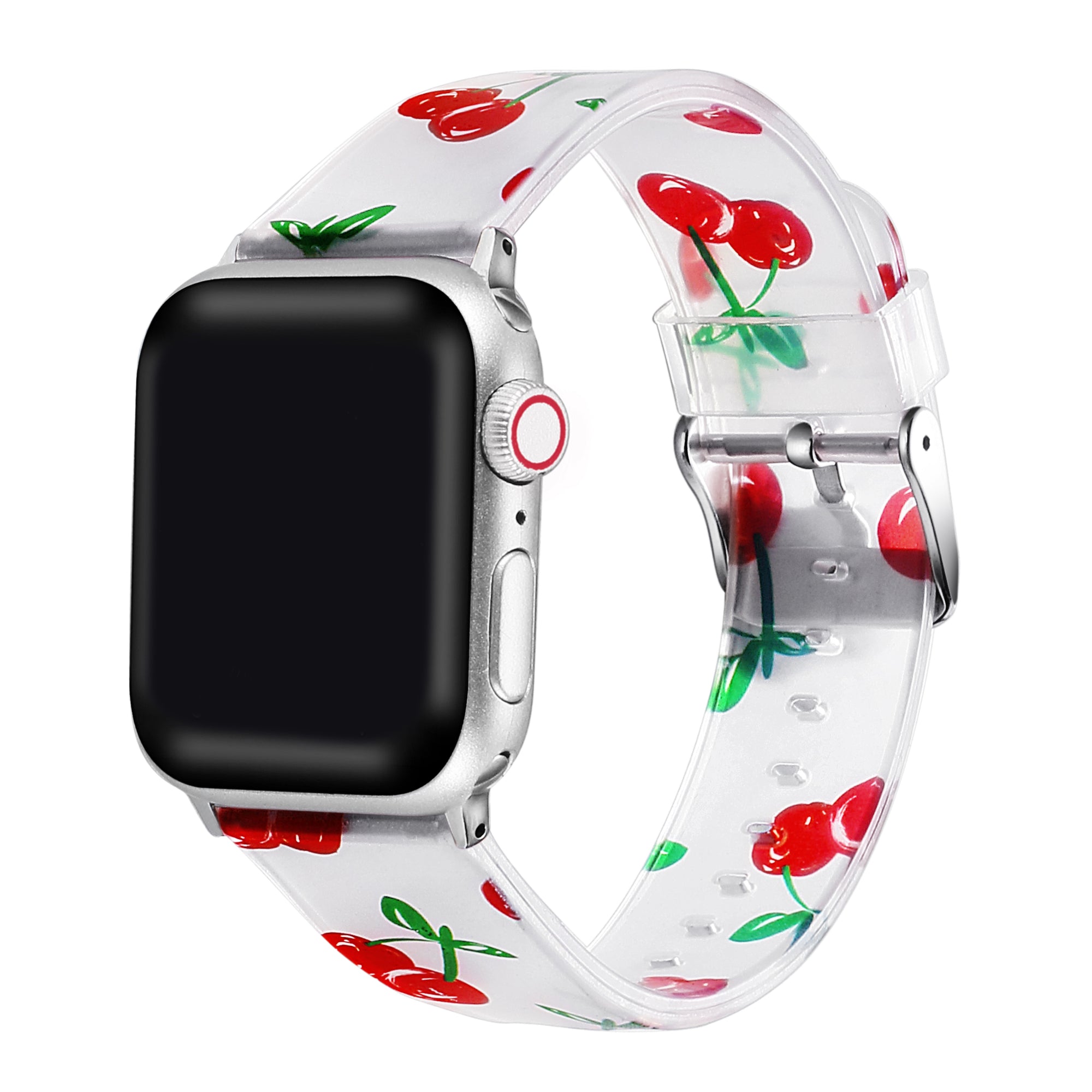Printed Silicone Band for Apple Watch - Cherry - FINAL SALE